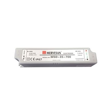 Mervesan MSD-35-700 35W 700 mA IP67 Sabit Akım Led Driver