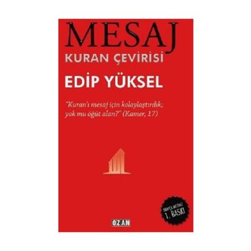 MESAJ KURAN ÇEVİRİSİ - EDIP YÜKSEL