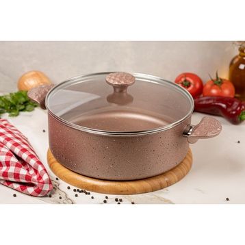 Meşeler Granit 28 cm Rose Tava