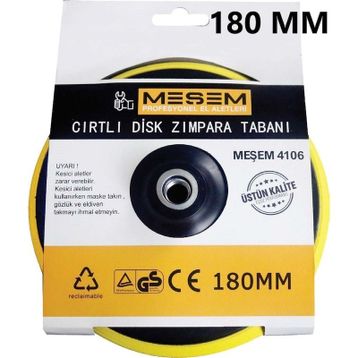 Meşem 180 mm Cırtlı Disk Zımpara Tabanı