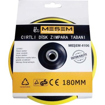 Meşem 180 mm Cırtlı Disk Zımpara Tabanı