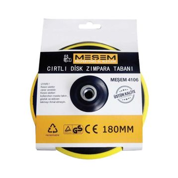 Meşem 180 mm Cırtlı Disk Zımpara Tabanı