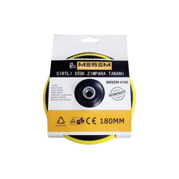 Meşem 180 mm Cırtlı Disk Zımpara Tabanı