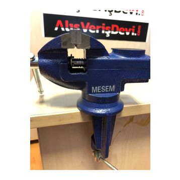 Meşem Mini 50 mm Dönerli Tezgah ve Masa Mengene