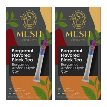 Mesh Stick 16'lı Earl Grey Bergamot Aromalı Siyah Stick Çay (2 adet)