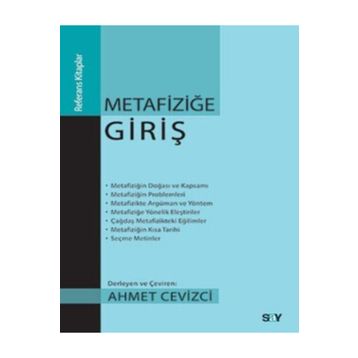 Metafiziğe Giriş - Ahmet Cevizci