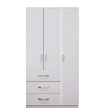 Metalia Ece Lux 3 Kapılı 3 Çekmeceli Gardırop