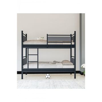 Metalia GM-128 Siyah Antrasit Gri Star Ahşap Metal Ranza