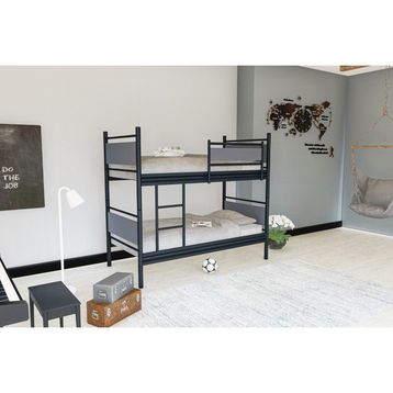 Metalia GM-128 Siyah Antrasit Gri Star Ahşap Metal Ranza