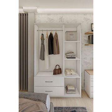 Metalia GM 851 Home Aynalı 3 Kapı 2 Çekmeceli Gardırop