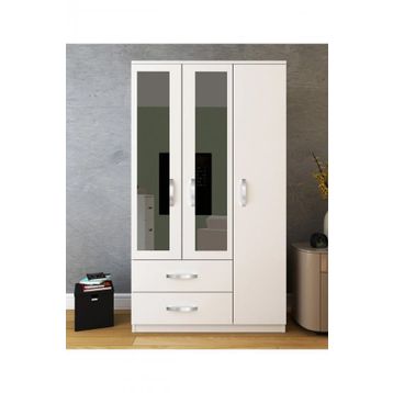 Metalia GM 851 Home Aynalı 3 Kapı 2 Çekmeceli Gardırop