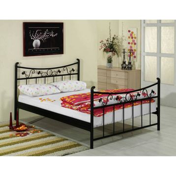 Metalia GM110 Aşiyan Siyah 160x200 CM Çift Kişilik Karyola