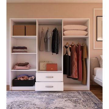 Metalia GM715 Selin Lüx 6 Kapılı 2 Çekmeceli Gardrop