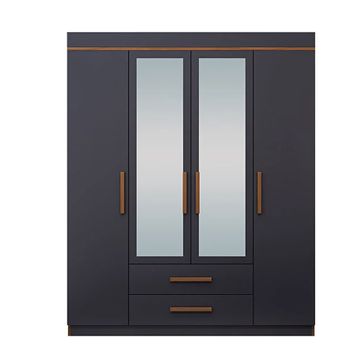 Metalia GM815 Nisa Delüx 4 Kapı 2 Çekmeceli Gardrop