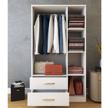 Metalia Home 3 Kapılı 2 Çekmeceli Gardrop