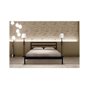 Metalia Vigom Siyah 160x200 Karyola