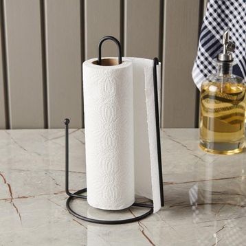 Metalife 15.5x13.5x27.5 cm Siyah Tezgah Üstü Kağıt Havlu Tutucu