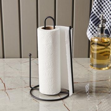 Metalife 15.5x13.5x27.5 cm Siyah Tezgah Üstü Kağıt Havlu Tutucu