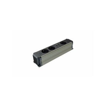 Metalline Büro-Line Usb Şampanya Eloksal Sıva Üstü Bürotik Priz Kutusu
