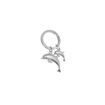 Metalmorphose MTM145-06 Gümüş Anne Bebek Yunus Anahtarlık