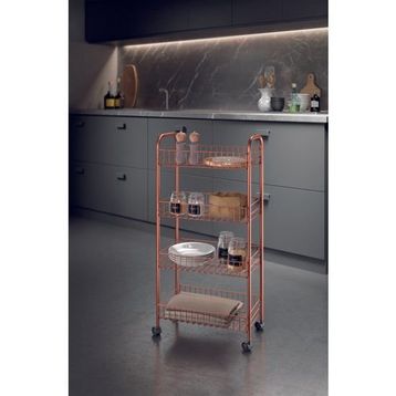 Metaltex Ascona Copper 4 Katlı Raf