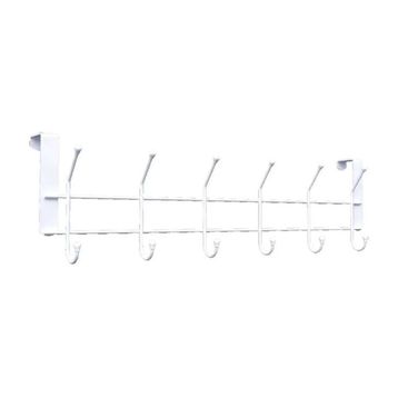 Metaltex M784365 6 Kancalı Kapı Arkası Elbise Askısı