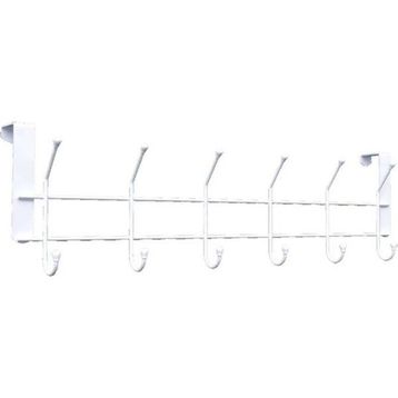 Metaltex M784365 6 Kancalı Kapı Arkası Elbise Askısı