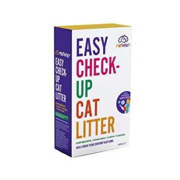 Metapet Hastalık Gösteren Erken Teşhis Kokusuz Organik Doğal Bentonit 1 kg Kedi Sağlığı Kumu