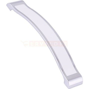 Metax Kida 160 mm Krom Beyaz Mobilya Kulp
