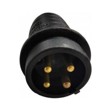 Mete 3x16A Kauçuk Düz Fiş