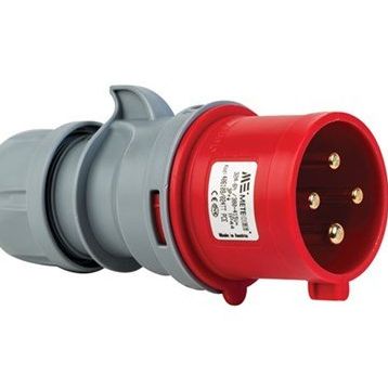 Mete 4x32A IP44 3P+E Düz Fiş