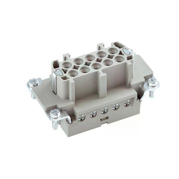 Mete Enerji 29020 10x16A 10P+E 400V Alüminyum Gövdeli Vida Bağlantılı Priz Çekirdeği