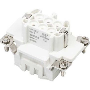 Mete Enerji 29120 6x16A 6P+E Vida Bağlantılı Priz Çekirdeği