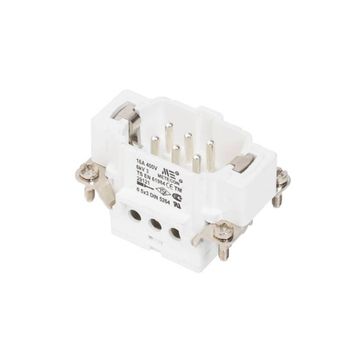 Mete Enerji 29121 6x16A 6P+E 400V Alüminyum Gövdeli Vida Bağlantılı Fiş Çekirdeği