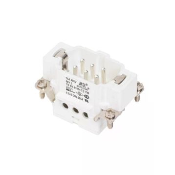 Mete Enerji 29121 6x16A 6P+E 400V Alüminyum Gövdeli Vida Bağlantılı Fiş Çekirdeği