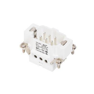 Mete Enerji 29121 6x16A 6P+E 400V Alüminyum Gövdeli Vida Bağlantılı Fiş Çekirdeği