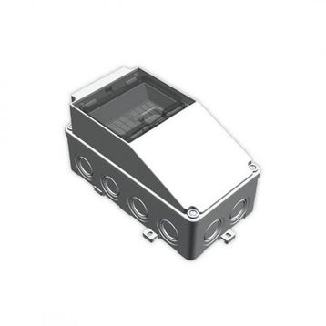 Mete Enerji 40202505 IP66 110x210 mm 5 Modül Gri Boş Kombinasyon Kutusu