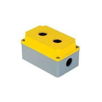 Mete Enerji 402610 IP67 80x130x73 İkili Alüminyum Buton Kutusu