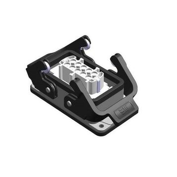Mete Enerji 403020S 10x16A 10P+E 400V IP65 Alüminyum Gövdeli Metal Mandallı Makine Prizi