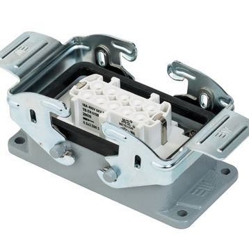 Mete Enerji 403020S 10x16A 10P+E 400V IP65 Alüminyum Gövdeli Metal Mandallı Makine Prizi