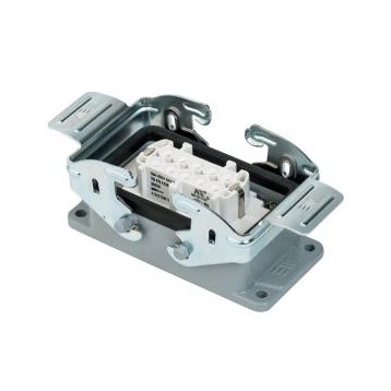 Mete Enerji 403020S 10x16A 10P+E 400V IP65 Alüminyum Gövdeli Metal Mandallı Makine Prizi