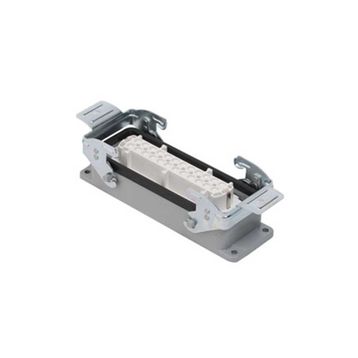 Mete Enerji 403040S 24x16A 24P+E 400V IP65 Alüminyum Gövdeli Metal Mandallı Makine Prizi
