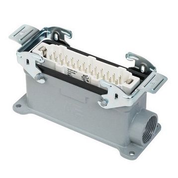 Mete Enerji 403047S 24x16A 24P+E 400V IP65 Alüminyum Gövdeli Metal Mandallı Duvar Fişi