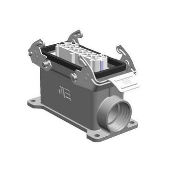 Mete Enerji 403100S 6x35A 6P+E 400-690V IP65 Alüminyum Gövdeli Metal Mandallı Makine Prizi