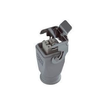 Mete Enerji 403272S 4x10A 3P+E 220-240V IP65 Alüminyum Gövdeli Arka Giriş Metal Mandallı Uzatma Prizi