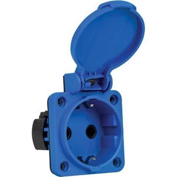 Mete Enerji 40402506 Mavi 1x16A Yaylı Sistem Arka Giriş Pano Prizi