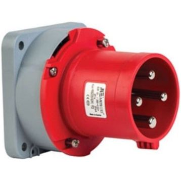 Mete Enerji 406229 4x63A 3P+E 6h/50-60Hz 380-415 Watt IP44 Cee Norm Pilot Kontaklı Düz Makine Fişi