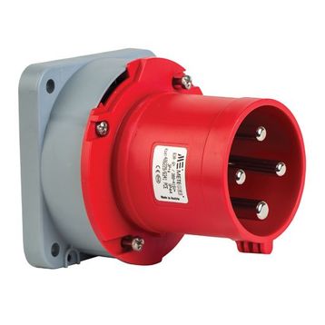 Mete Enerji 406229 4x63A 3P+E 6h/50-60Hz 380-415 Watt IP44 Cee Norm Pilot Kontaklı Düz Makine Fişi