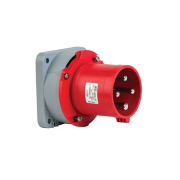 Mete Enerji 406229 4x63A 3P+E 6h/50-60Hz 380-415 Watt IP44 Cee Norm Pilot Kontaklı Düz Makine Fişi