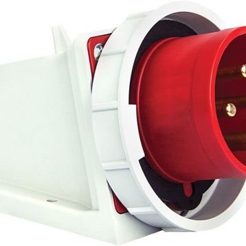 Mete Enerji 406311V 4x32A 3P+E 6h/50-60Hz 380-415 Watt IP44 Cee Norm Vida Bağlantılı Eğik Gövdeli Duvar Fişi